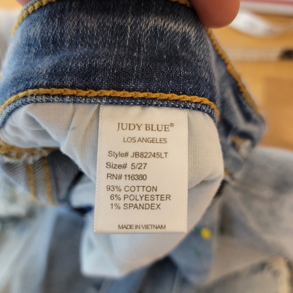 Judy Blue Light Blue Boyfriend Jeans - Picture 6 of 13